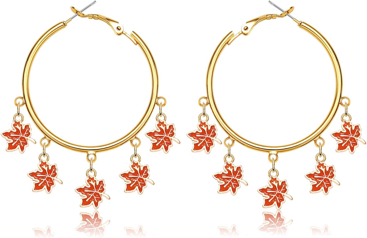 YAHPERN Halloween Thanksgiving Fall Christmas Earrings for Women Festive Holiday Hoop Earrings Costume Party Outfits Holiday Jewelry Gifts - 我的商店我的商店我的商店