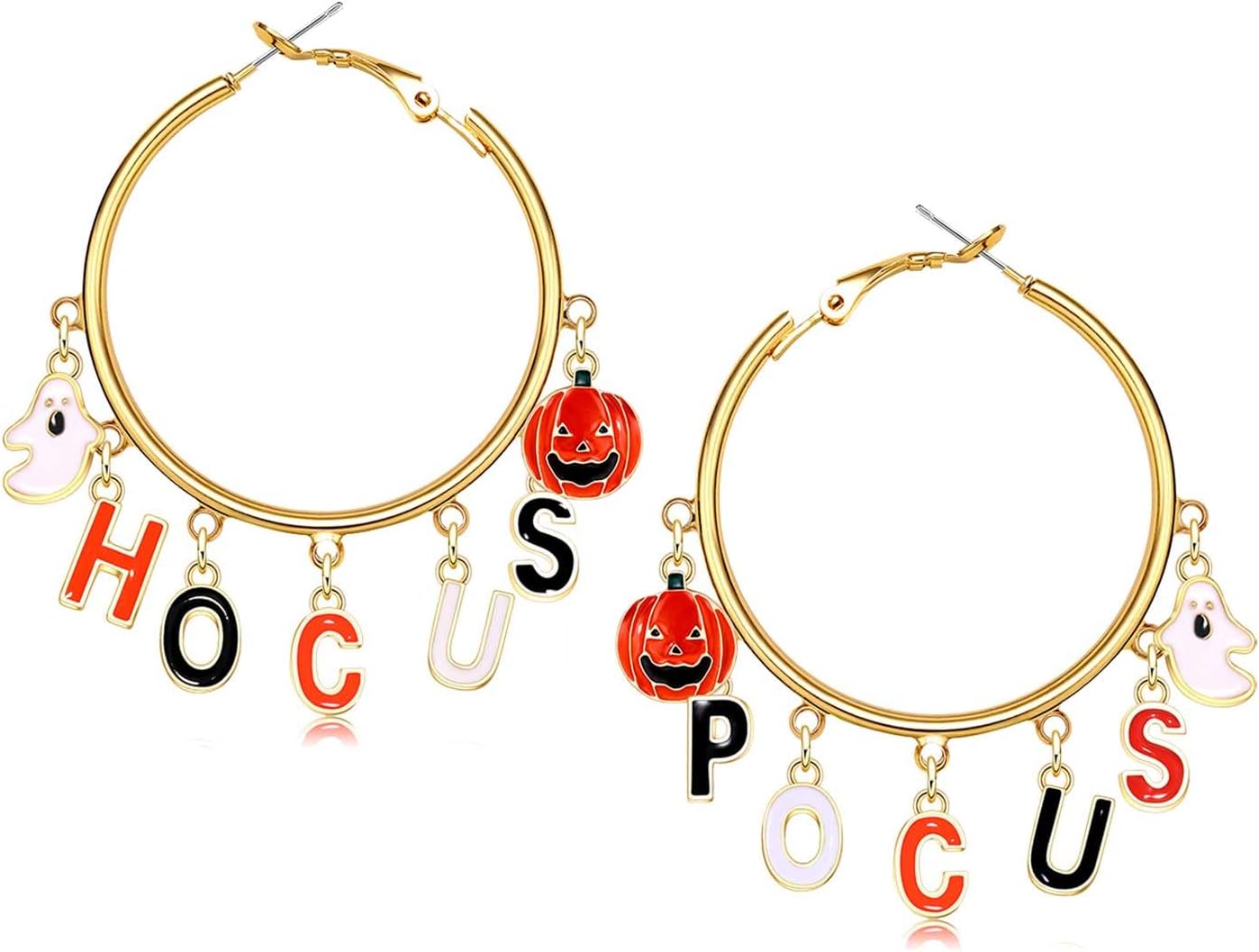 YAHPERN Halloween Thanksgiving Fall Christmas Earrings for Women Festive Holiday Hoop Earrings Costume Party Outfits Holiday Jewelry Gifts - 我的商店我的商店我的商店