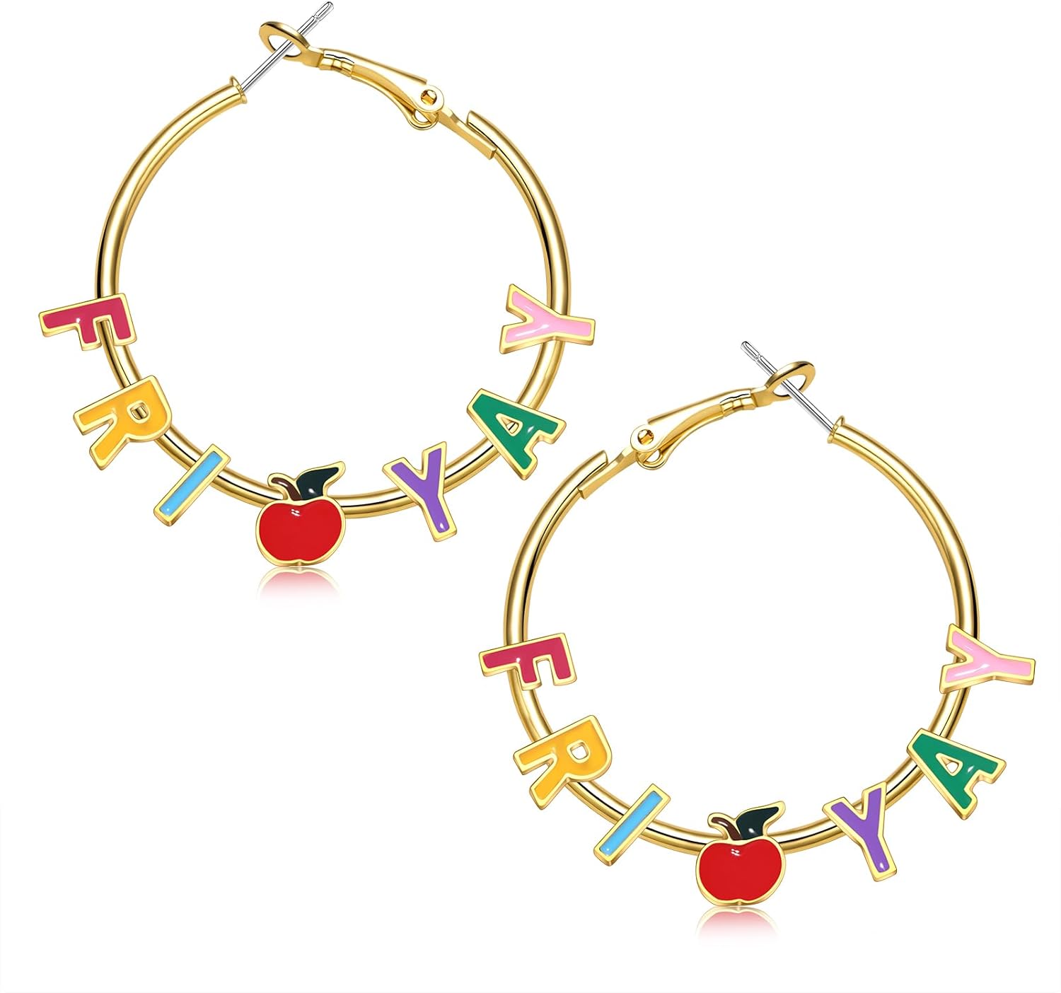 YAHPERN Halloween Thanksgiving Fall Christmas Earrings for Women Festive Holiday Hoop Earrings Costume Party Outfits Holiday Jewelry Gifts - 我的商店我的商店我的商店