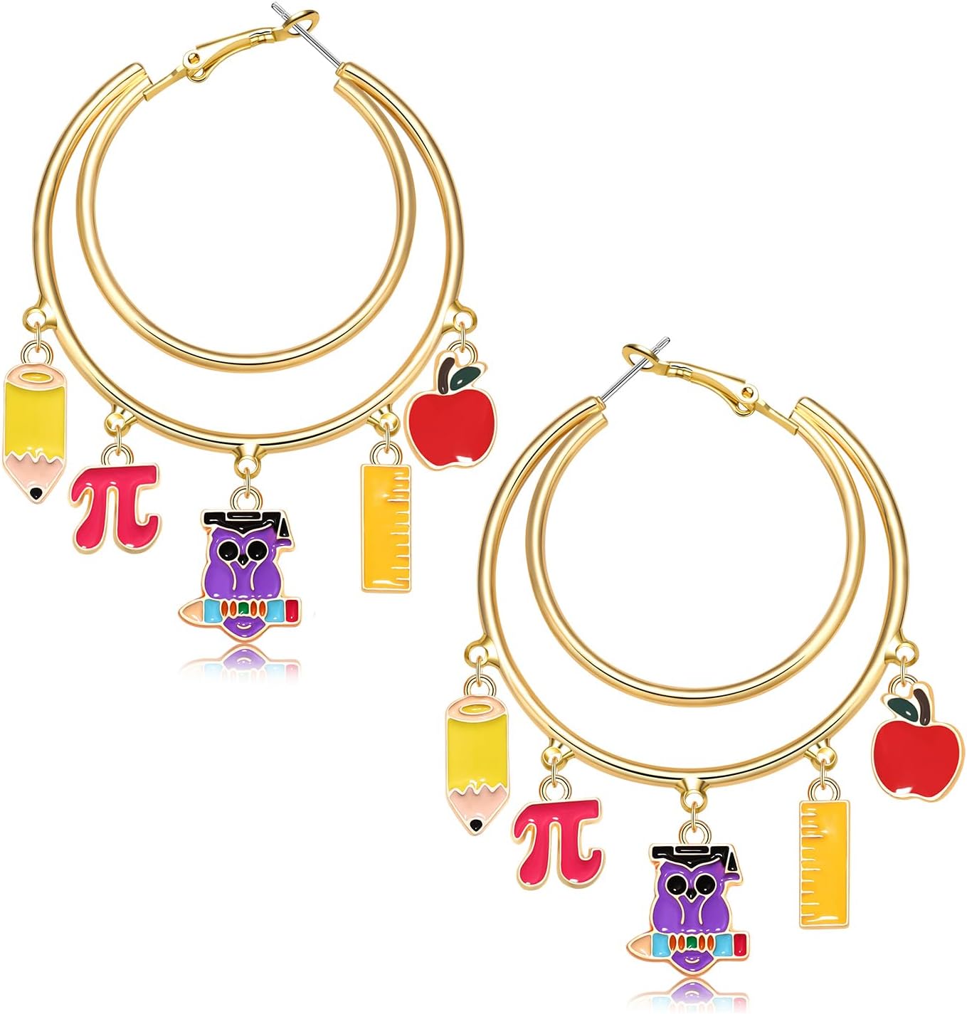 YAHPERN Halloween Thanksgiving Fall Christmas Earrings for Women Festive Holiday Hoop Earrings Costume Party Outfits Holiday Jewelry Gifts - 我的商店我的商店我的商店